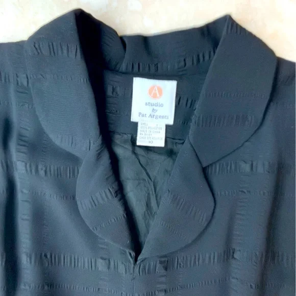 Pat Argento Little Black Dress Sz 10 - Picture 4 of 4